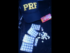 PRF apreende comprimidos de rebite e cocaína na BR-116, em Mafra