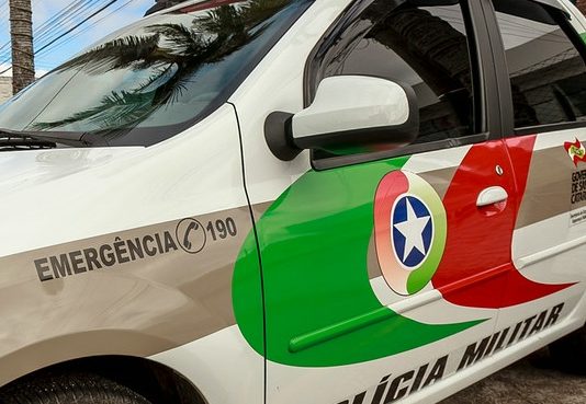 Viatura da Polícia Militar de Santa Catarina