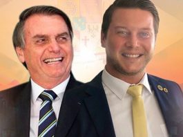 Candidato Eduardo Zimmermman usa imagem com presidente Bolsonaro