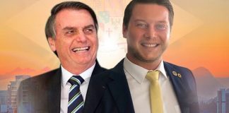 Candidato Eduardo Zimmermman usa imagem com presidente Bolsonaro