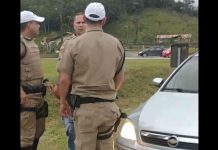 PMRv realizou a abordagem e prisão do suspeito, em Guaramirim