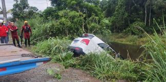 Homem morre após cair com o carro em rio em Joinville