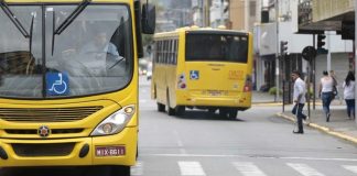 Ônibus do transporte público de Joinville