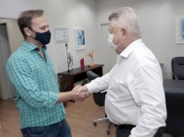 Encontro entre Udo Döhler e Adriano Silva define comissão de transição na Prefeitura de Joinville