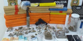 Três pessoas são presas com 30 quilos de drogas no bairro Costa e Silva, em Joinville