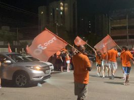 VÍDEO: Adriano Silva e apoiadores comemoram vitória da eleição em carreata
