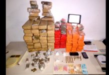Drogas: maconha, cocaína, ecstasy e munições