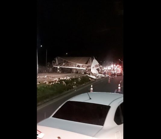 acidente BR-101 em Joinville