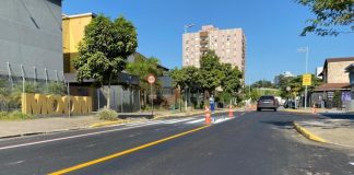 Via Gastronômica, em Joinville, ganha novo asfalto