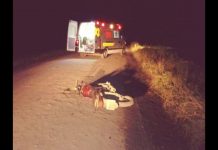 Motociclista fica gravemente ferido após atropelar um cavalo no Planalto Norte