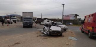 Câmeras flagram momento do acidente que causou duas mortes na BR-470