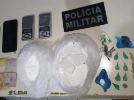 drogas apreendidas pela PM polícia militar em São Francisco do Sul