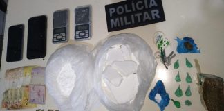 drogas apreendidas pela PM polícia militar em São Francisco do Sul