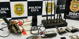 Três homens são presos suspeitos de atuar em desmanche ilegal de veículos no Norte de SC