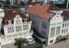 Vista aérea do teatro Harmonia Lyra