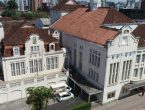 Vista aérea do teatro Harmonia Lyra