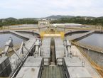 Foto panorâmica da estação de tratamento de água em Joinville