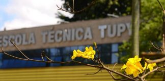 Fachada da Escola Técnica Tupy