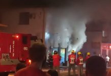 VÍDEO – Loja de bicicletas pega fogo no bairro América, em Joinville