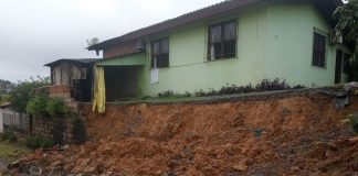 Deslizamentos causados pela chuva são registrados em Joinville; veja bairros afetados