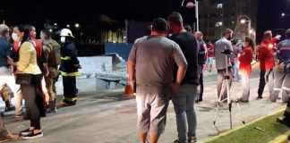 Prefeitura de Joinville se manifesta sobre queda de calçada durante evento de Natal