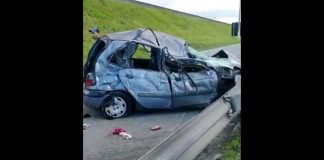 carro cai de viaduto