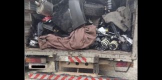 Peças de veículo roubado