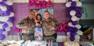 Polícia Ambiental realiza sonho de menina de Garuva e faz surpresa em festa de aniversário