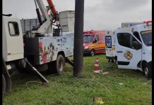 Saiba estado de saúde de trabalhador que sofreu choque elétrico em Santa Catarina