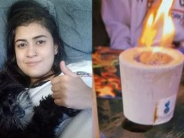 Saiba como está recuperação de jovem ferida em acidente com mini lareira em Joinville um mês após alta