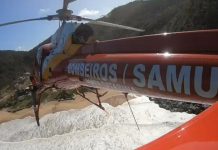VÍDEO - Jovem sofre queda de parapente e é resgatada pelo Corpo de Bombeiros no Litoral Norte