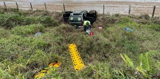 Carro com placas de Joinville cai em ribanceira e vítimas ficam presas às ferragens na SC-416