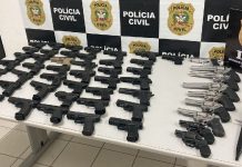 Mais de 50 armas furtadas em loja no Vale do Itajaí são recuperadas pela Polícia Civil de Joinville