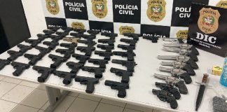 Mais de 50 armas furtadas em loja no Vale do Itajaí são recuperadas pela Polícia Civil de Joinville