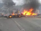 rodovia bloqueada em santa catarina