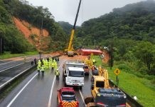 Confira boletim de atuação do Corpo de Bombeiros de Santa Catarina no deslizamento na BR-376
