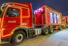 caminhão da coquinha de Natal