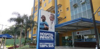 Fachada do Hospital Infantil de Joinville