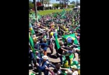 manifestantes fazem saudação nazista em são miguel do oeste