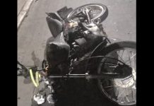 Homem tem fratura exposta após colidir moto em outro motociclista no Norte de SC