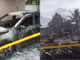 FOTOS – Investigação sobre incêndio em imóvel e carro de prefeito de Itapoá será sigilosa