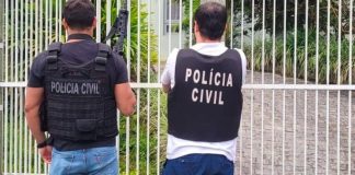 Policiais civis que prenderam homem investigado