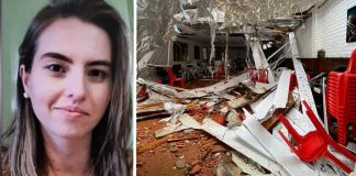 Mulher morre após parede de prédio em construção cair em SC