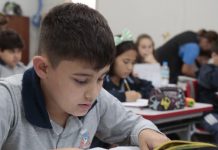 Alunos em sala de aula