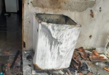 Princípio de incêndio em residência mobiliza bombeiros, em Araquari