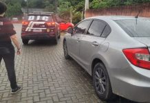 Carro de família que fazia tratamento intensivo do filho em hospital de Joinville é recuperado