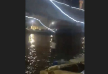 VÍDEO – Veja momento da queda da ponte pênsil entre RS e SC