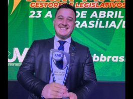 Vereador de Joinville ganha prêmio nacional em Brasília