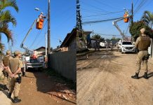 Celesc remove 100 “gatos” de energia elétrica em bairro de Joinville