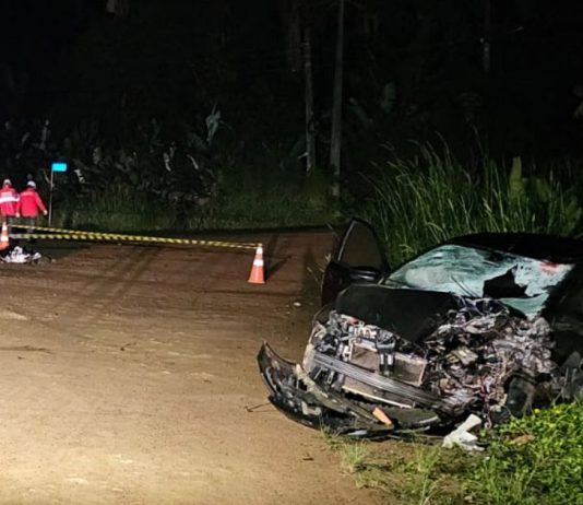 Motociclista morre em acidente com carro na BR-280, em Corupá